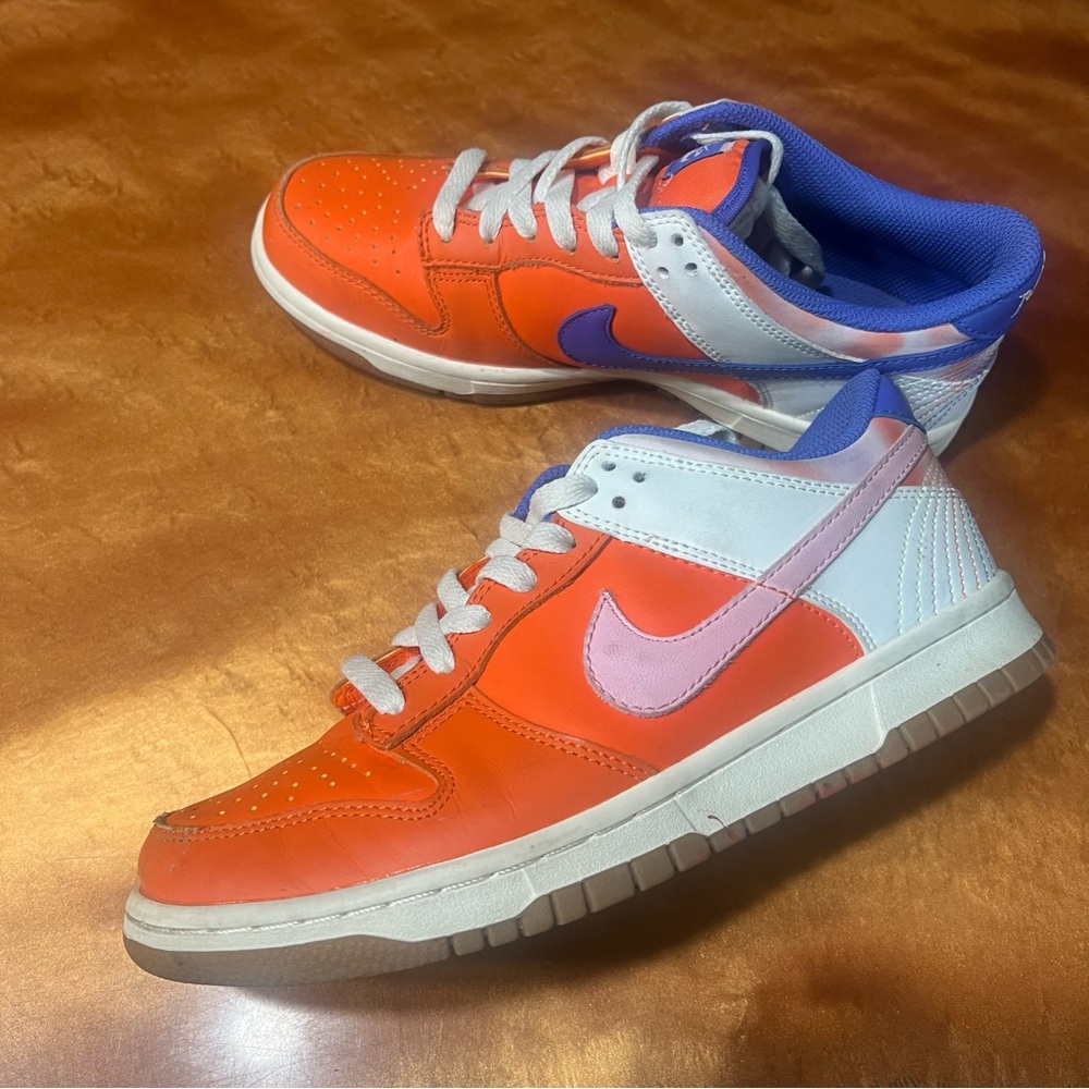Nike Dunk Low SE Everything You Need Orange White Blue Pink Sneakers 6Y